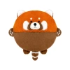 Wholesale of genuine red panda plush toys, round throw pillows, office soft backrests for boyfriends and girlfriends Item Picture